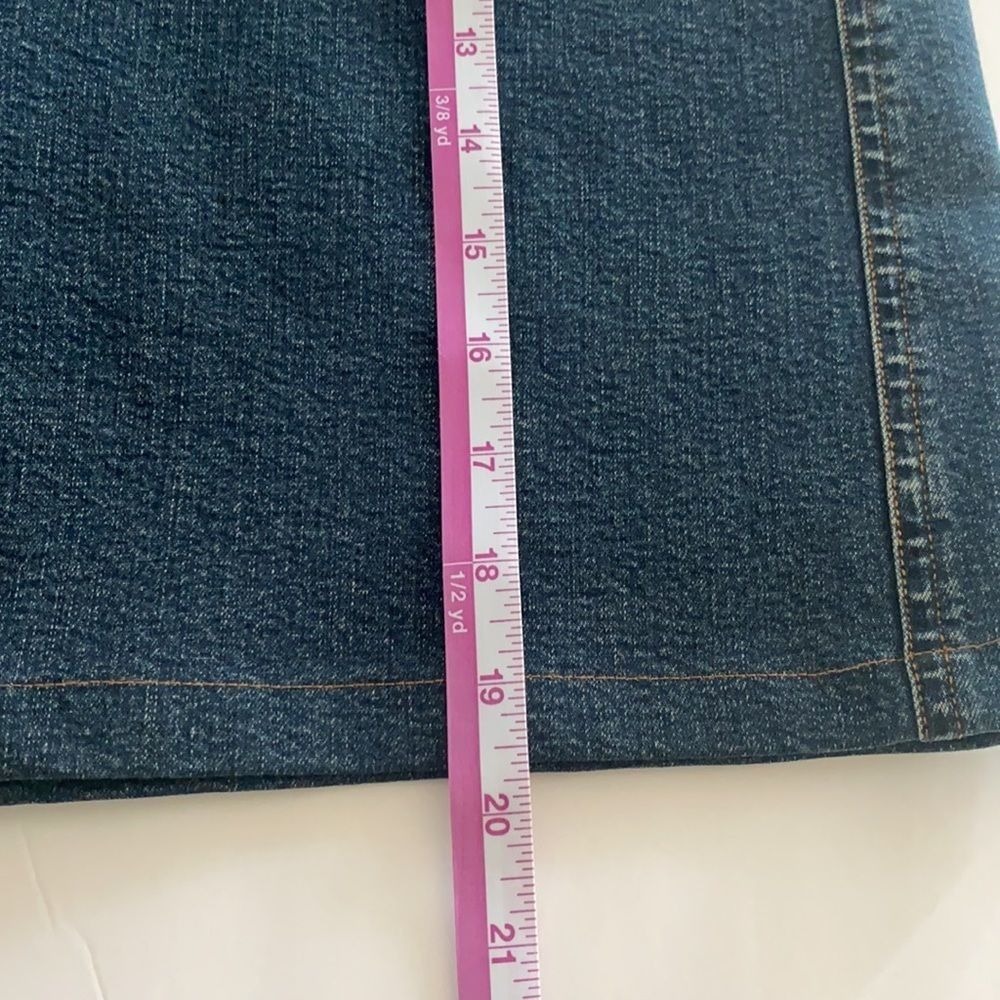 Halogen Mini Skirt Women's 12 Blue High Rise Stretch Casual Summer Y2K - Picture 9 of 11